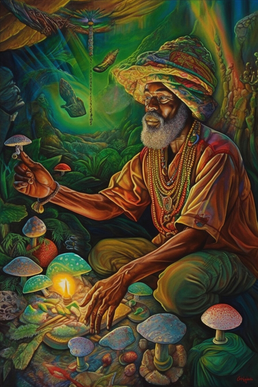 ZEEGER_Jamaican_Shaman_using_psilocybin_in_ceremony_mushrooms_v_b5c0e692-5fb7-459f-9fbf-69d752ea917c.jpg ZEEGER_Jamaican_Shaman_using_psilocybin_in_ceremony_mushrooms_v_b5c0e692-5fb7-459f-9fbf-69d752ea917c.jpg